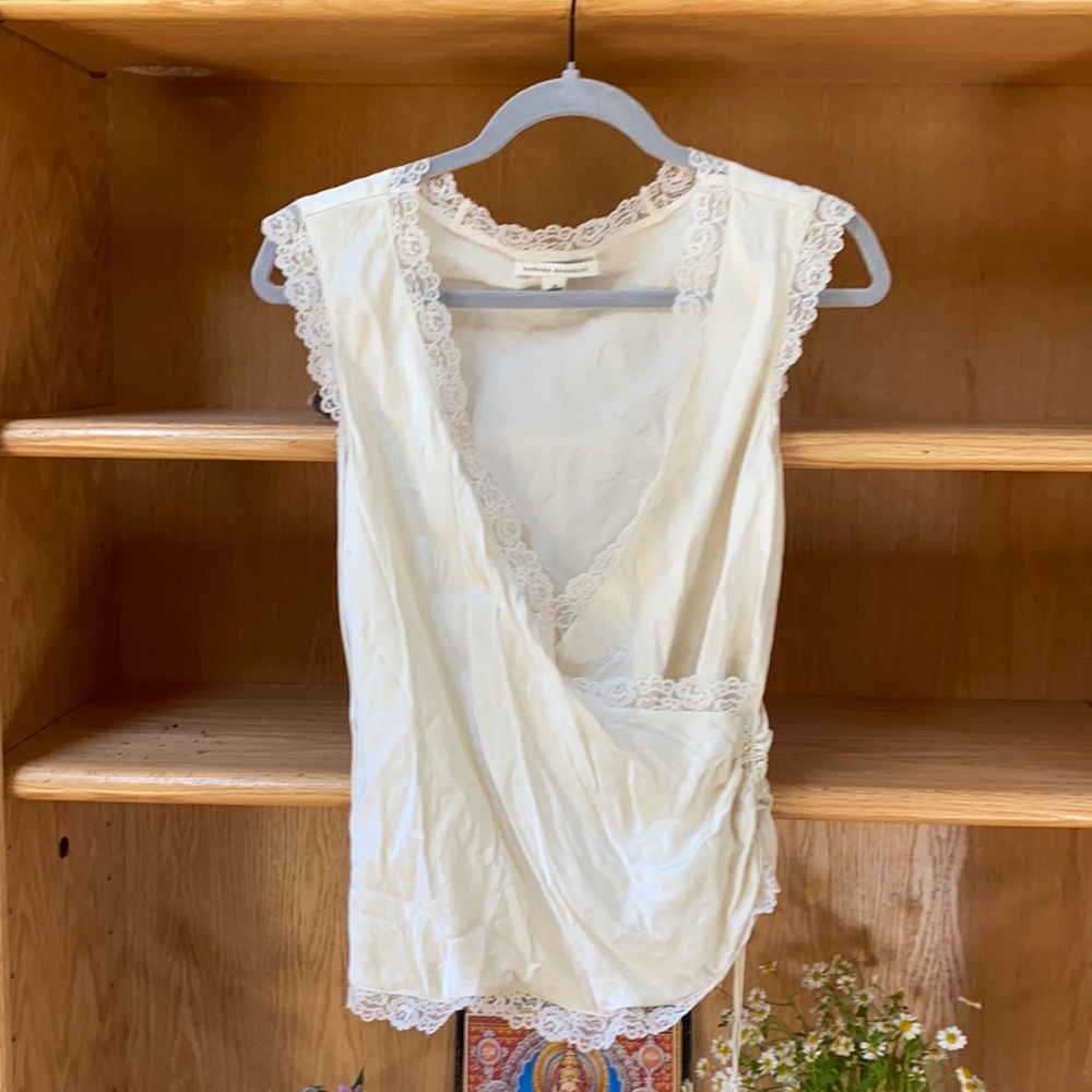 Banana Republic Silk + Lace Blouse